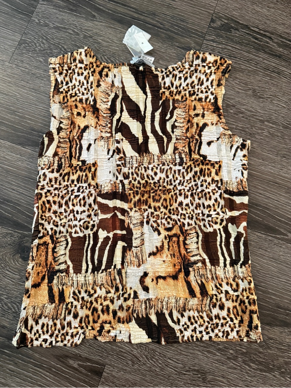 Alberto Makali Vintage Animal Print Top - Picture 5 of 5